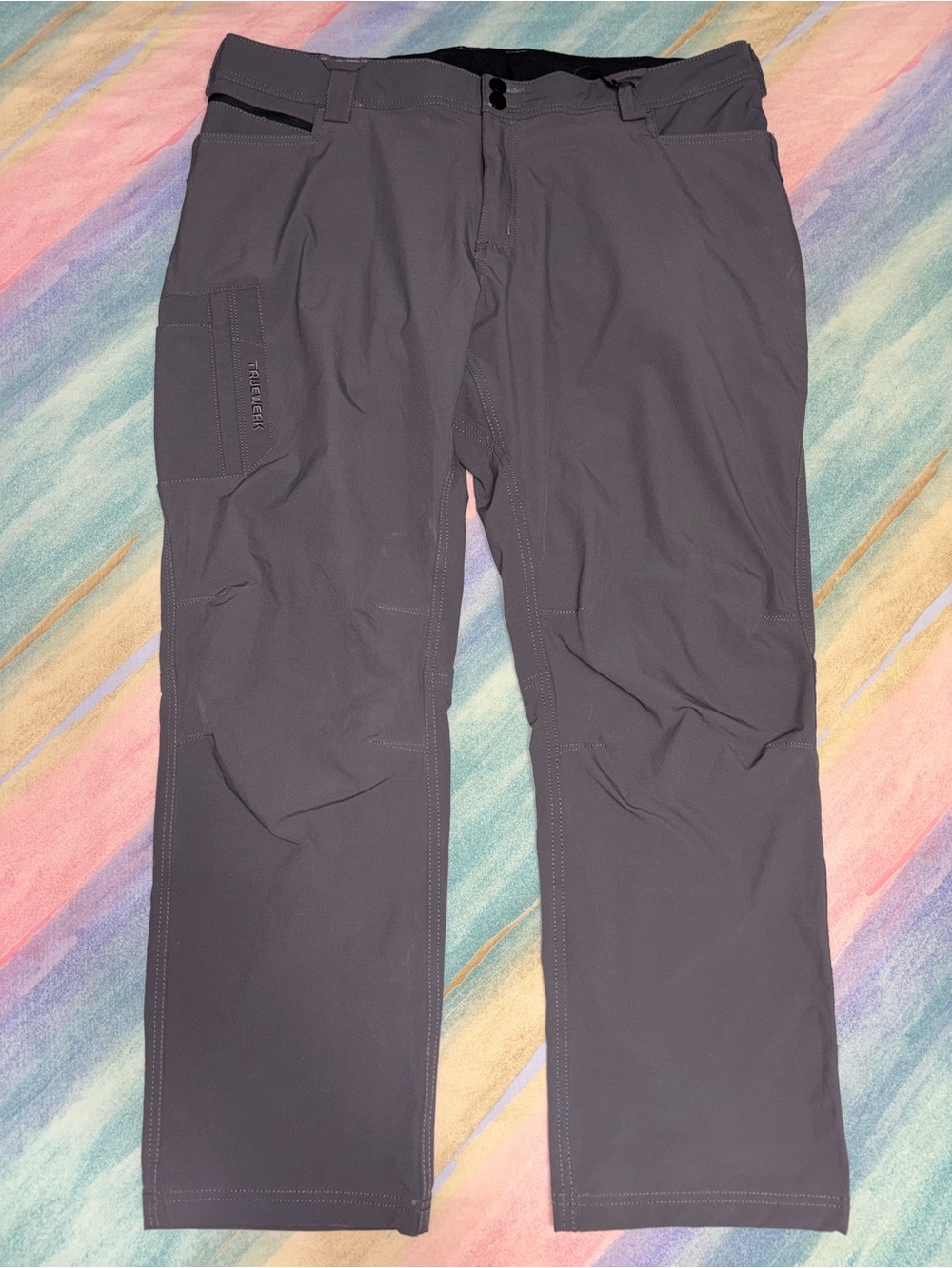 Truewerk Men's Gray Cargo work Pants size 40x30
